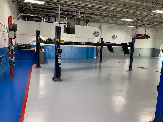 Commercial floor coatings