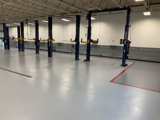 Commercial floor coatings