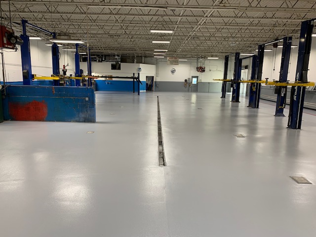 Commercial floor coatings